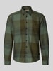 Blend Regular fit vrijetijdsoverhemd met button-downkraag, model 'Dac’ Olijfgroen