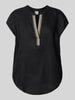 Emily Van den Bergh Blusenshirt mit V-Ausschnitt Black