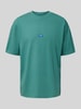Hugo Blue T-Shirt mit Label-Patch Modell 'Neloy' Gruen