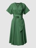 Weekend Max Mara Midi-jurk met strikceintuur, model 'GIAMBO' Groen