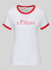 s.Oliver RED LABEL Regular fit t-shirt van puur katoen - s.Oliver x Heidi Klum Rood