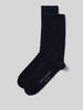 Christian Berg Men Sokken met labelprint in een set van 2 paar Marineblauw