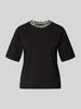 Marc Cain T-Shirt mit Rundhalsausschnitt Black