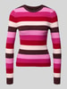 ONLY Regular fit pullover van viscosemix model 'IBI' Bordeaux
