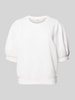 s.Oliver RED LABEL Sweatshirt met pofmouwen, model 'Peach' Offwhite