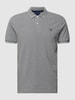 Gant Poloshirt mit Brand-Stitching Modell 'THE SUMMER PIQUE' Mittelgrau meliert