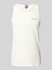 Tommy Jeans Slim Fit Tank Top aus reiner Baumwolle Offwhite