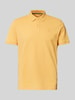 Tom Tailor Regular Fit Poloshirt aus Baumwoll-Piqué mit Logo-Stitching Apricot