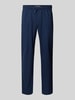 Blend Regular Fit Leinenhose mit Tunnelzug Modell 'BAY' Marine