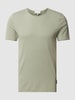 Armedangels T-Shirt in unifarbenem Design Modell 'AAMON BRUSHED' Oliv