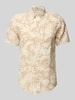 Gant Regular Fit Leinenhemd mit Button-Down-Kragen Beige