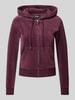 Juicy Couture Sweatjacke mit Kapuze Modell 'ROBERTSON' Dunkelrot