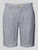 Colours & Sons Regular Fit Leinenshorts mit Gesäßtaschen Hellblau