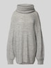 LeGer by Lena Gercke Oversized Strickpullover mit Rollkragen Modell 'Juna' Mittelgrau Melange