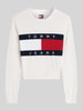 Tommy Jeans Regular Fit Pullover aus reiner Baumwolle Offwhite