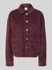 VERO MODA bluzka z długim rękawem o kroju regular fit z czystej bawełny model 'JAMIE' Ciemnoczerwony