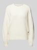 Pepe Jeans Gebreide pullover met ronde hals, model 'IRMA' Offwhite