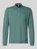 LERROS Koszulka polo o kroju regular fit w dwukolorowym wykonaniu Ciemnozielony