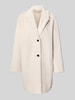 WHITE LABEL Mantel mit Reverskragen Ecru