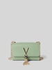 VALENTINO BAGS Handtas met labelapplicatie, model 'DIVINA' Lichtgroen