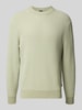 BOSS Orange Regular Fit Strickpullover aus Baumwoll-Mix Modell 'APOKKO' Lind