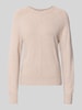 Christian Berg Woman Sweter z dzianiny z prążkowanymi wykończeniami  Metaliczny beżowy melanż