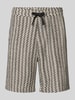 s.Oliver RED LABEL Relaxed Fit Stoffshorts aus Baumwoll-Mix Black