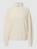 Jake*s Casual Gebreide pullover met schipperskraag Ecru