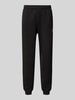 Lacoste Tapered Sweatpants aus reiner Baumwolle Black