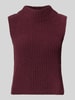 monari Slim Fit Pullunder mit Stehkragen Bordeaux