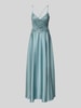 Laona Abendkleid mit Perlen und V-Ausschnitt Petrol