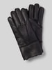 FI.NE Handschuhe aus reinem Lammfell Black