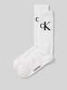 Calvin Klein Jeans Socken mit Logo-Stitching im 2er-Pack Weiss