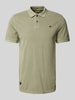 camel active Poloshirt met labelstitching Kaki