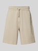 CK Calvin Klein Regular Fit Sweatshorts mit Label-Detail Beige