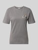 Jake*s Casual Regular Fit T-Shirt aus Baumwoll-Mix Mittelgrau