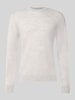Jake*s Studio Men Regular Fit Pullover aus reiner Wolle Offwhite