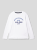 Pepe Jeans Shirt met lange mouwen en labelprint, model 'TIMOTHY' Wit