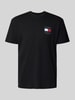 Tommy Jeans Regular fit T-shirt van puur katoen Zwart