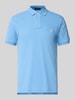 Polo Ralph Lauren Poloshirt mit Label-Stitching Hellblau