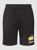 Iceberg Sweatshorts mit Label-Print Modell 'BERMUDA' Schwarz