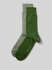 Burlington Sokken met labeldetails in een set van 2 paar Groen