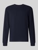 BOSS Orange Regular Fit Langarmshirt aus Baumwoll-Mix Modell 'WE-TEMPEST' Marine
