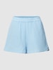 REVIEW Korte broek met structuurmotief Hemelblauw
