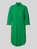 Marc Cain Knielange overhemdjurk met knoopsluiting Groen