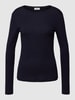 s.Oliver RED LABEL Longsleeve met ronde hals Marineblauw