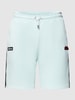 Ellesse Sweatshorts met contraststrepen en labeldetail, model 'LATION' Lichtblauw