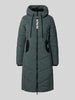 khujo Gewatteerde lange jas met capuchon, model 'ARIBAY' Donkergroen