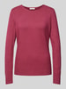 Christian Berg Woman Gebreide pullover met ribboorden, model 'Aliv' Fuchsia gemêleerd