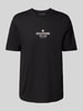 Tommy Hilfiger T-Shirt mit Label-Print Black